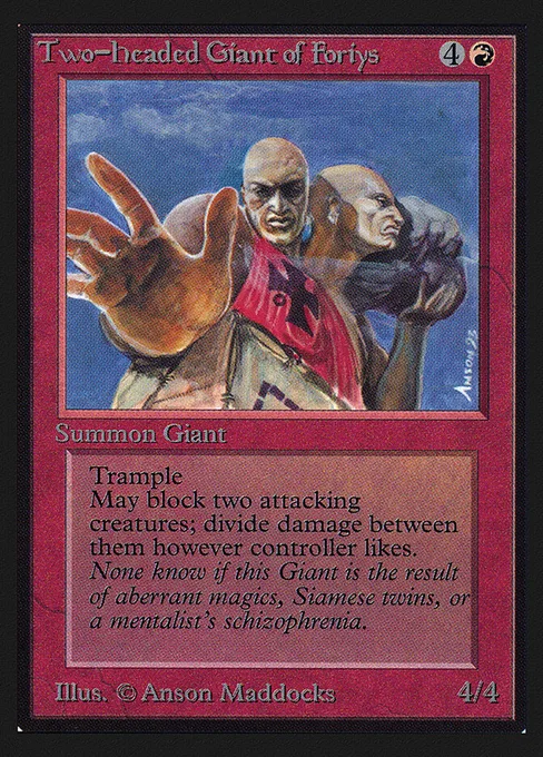 Two-Headed Giant of Foriys, Intl. Collectors' Edition #180