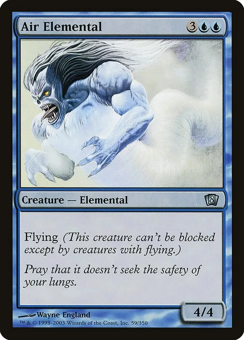 Air Elemental, Eighth Edition #59★