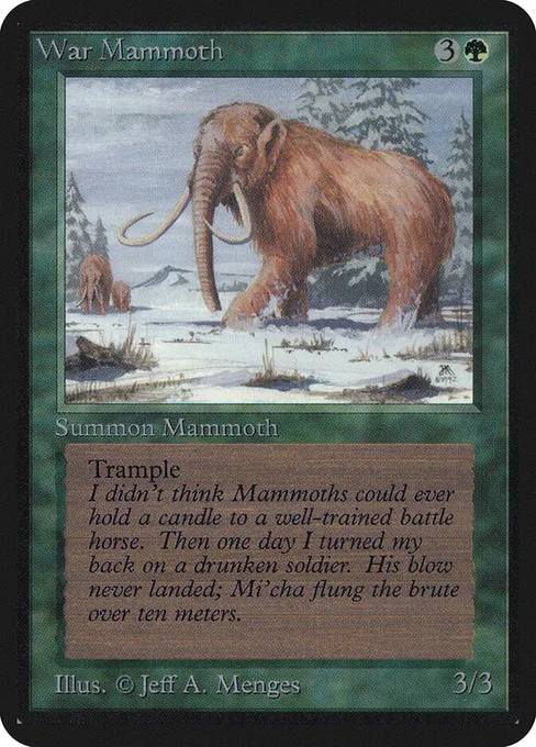 War Mammoth, Limited Edition Alpha #227