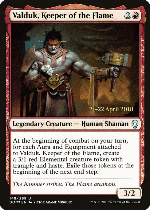 Valduk, Keeper of the Flame, Dominaria Promos #148s