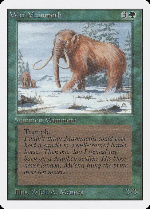 War Mammoth, Unlimited Edition #228