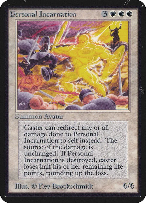 Personal Incarnation, Limited Edition Alpha #31