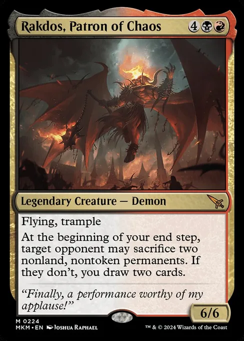 Rakdos, Patron of Chaos, Murders at Karlov Manor #224