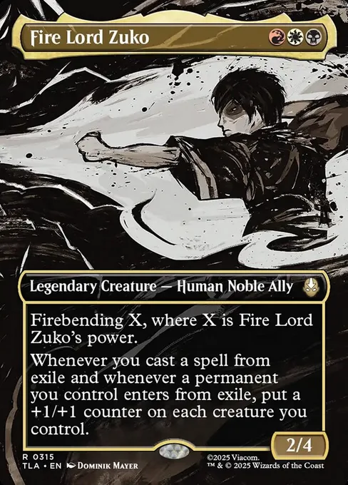 Fire Lord Zuko, Avatar: The Last Airbender #315