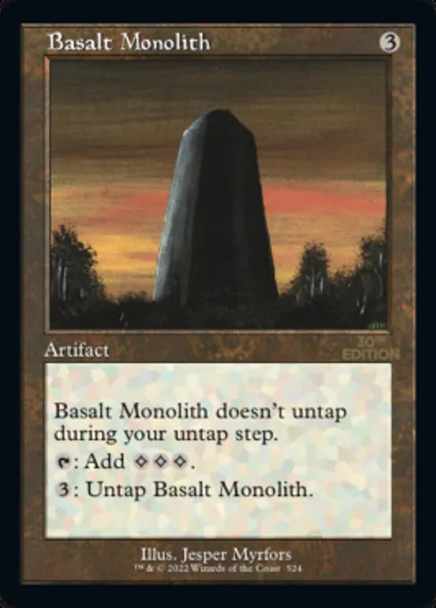Basalt Monolith, 30th Anniversary Edition #524