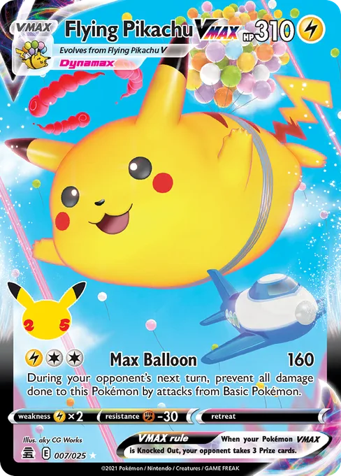 Flying Pikachu VMAX, Celebrations #7