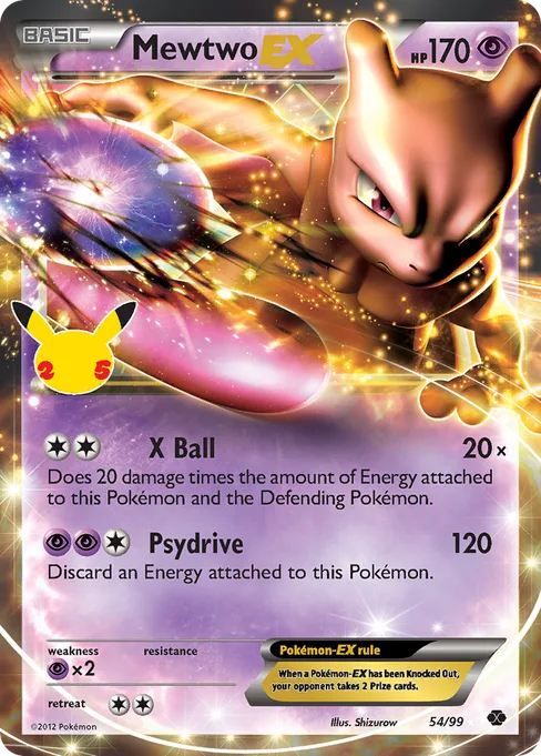 Mewtwo-EX, Celebrations: Classic Collection #54