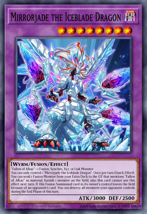 Mirrorjade the Iceblade Dragon, THE CHRONICLES DECK: The Fallen & The Virtuous (All-Foil Edition) #CH01-EN042