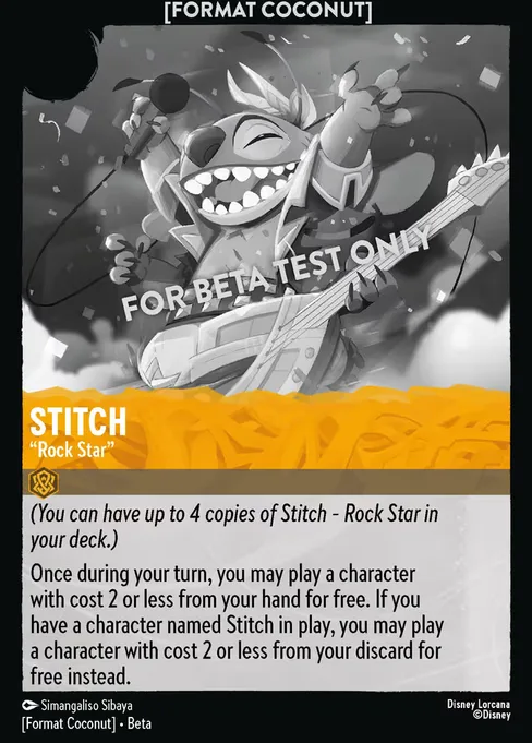 Stitch - "Rock Star", Format Coconut #3