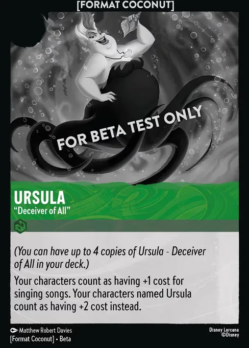 Ursula - "Deceiver of All", Format Coconut #6