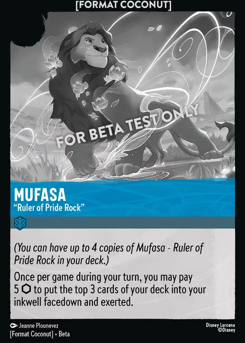 Mufasa - "Ruler of Pride Rock", Format Coconut #8