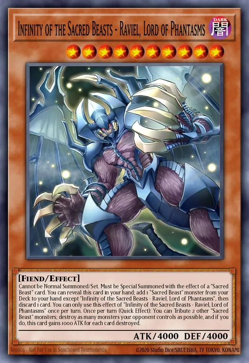 Infinity of the Sacred Beasts - Raviel, Lord of Phantasms, Chaos Origins #CORI-EN007