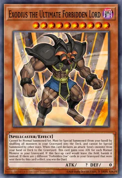 Exodius the Ultimate Forbidden Lord