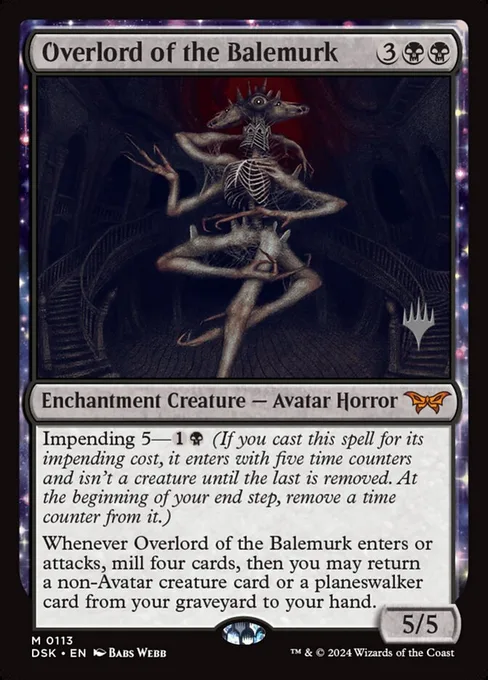 Overlord of the Balemurk, Duskmourn: House of Horror Promos #113p