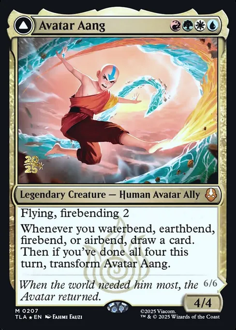 Avatar Aang // Aang, Master of Elements, Avatar: The Last Airbender Promos #207s