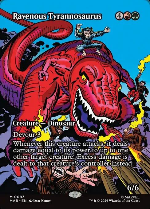 Ravenous Tyrannosaurus, Marvel Universe #93