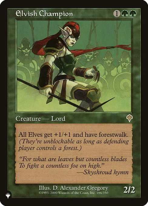 Elvish Champion, The List #INV-186