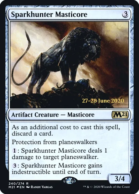 Sparkhunter Masticore, Core Set 2021 Promos #240s