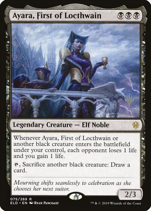 Ayara, First of Locthwain, Throne of Eldraine Promos #75p