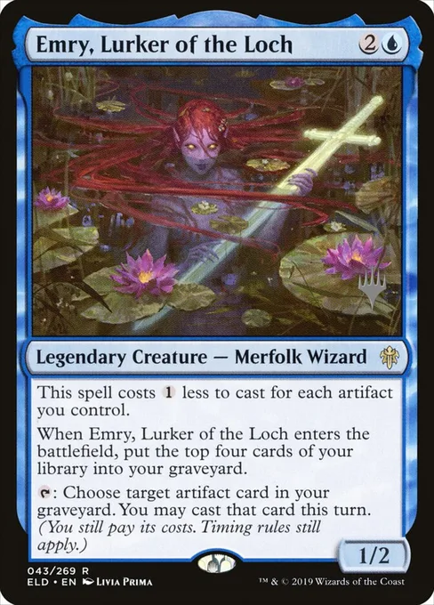 Emry, Lurker of the Loch, Throne of Eldraine Promos #43p