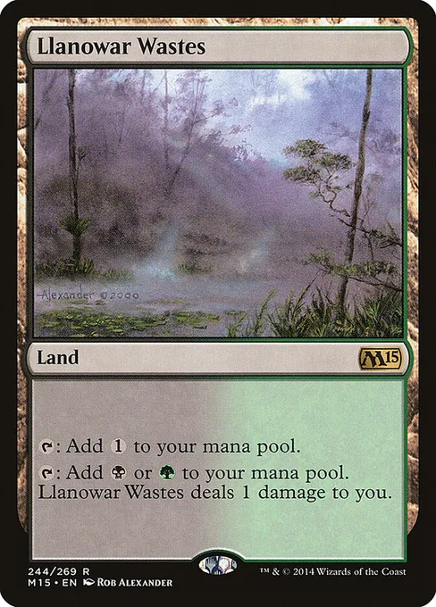 Llanowar Wastes, Magic 2015 #244