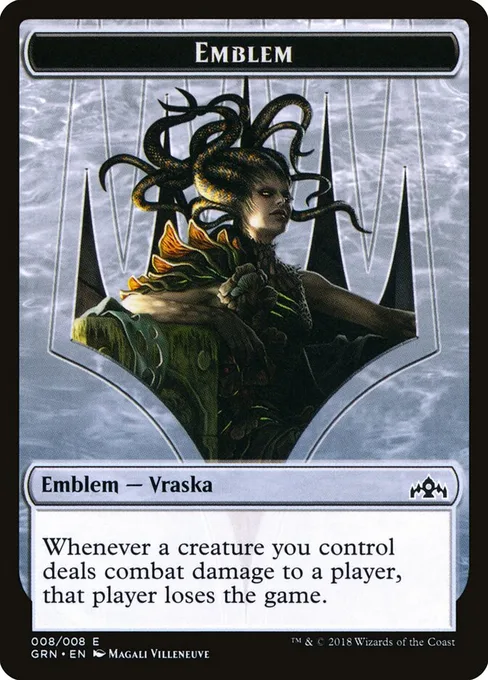 Vraska, Golgari Queen Emblem, Guilds of Ravnica Tokens #8