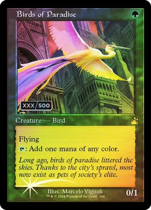 Birds of Paradise, Ravnica Remastered #344z