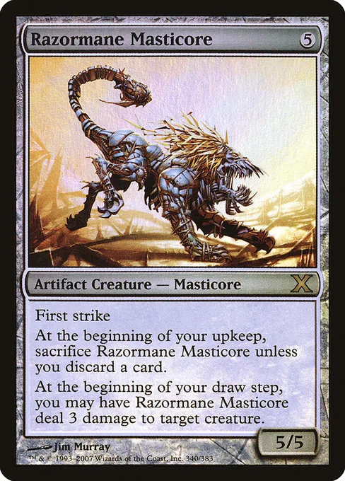 Razormane Masticore, Tenth Edition #340★