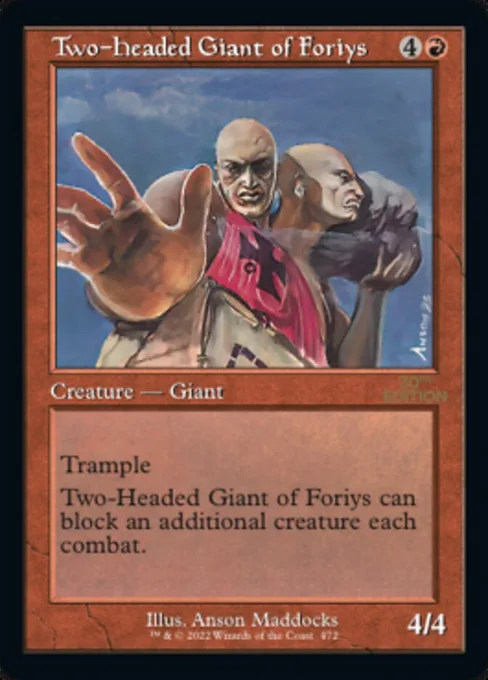 Two-Headed Giant of Foriys, 30th Anniversary Edition #472