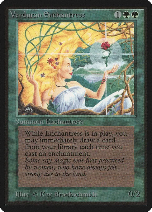 Verduran Enchantress, Limited Edition Beta #223