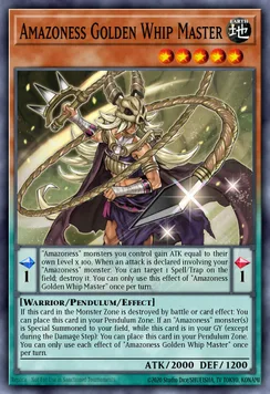 Amazoness Golden Whip Master