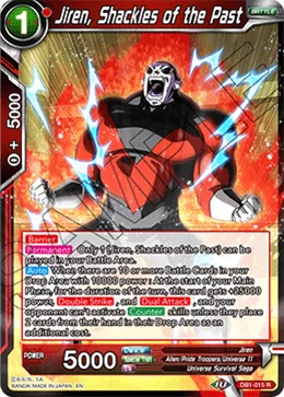 Jiren, Shackles of the Past, Dragon Brawl #DB1-015