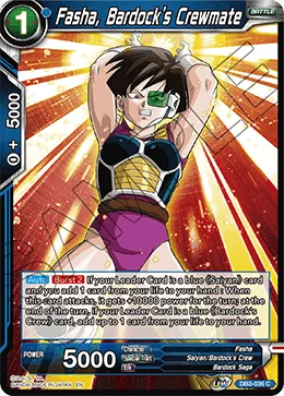 Fasha, Bardock's Crewmate, Giant Force #DB3-036