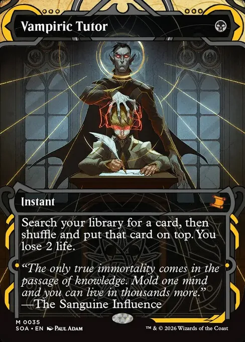Vampiric Tutor, Secrets of Strixhaven Mystical Archive #35