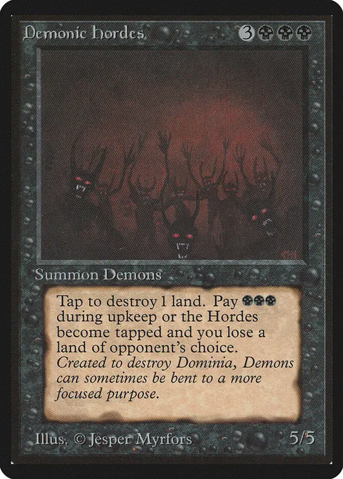 Demonic Hordes, Limited Edition Beta #104