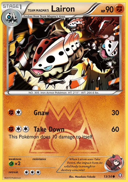 Team Magma's Lairon, Double Crisis #13