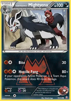 Team Magma's Mightyena, Normal