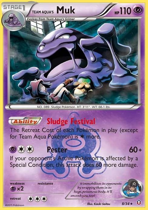 Team Aqua's Muk, Double Crisis #8