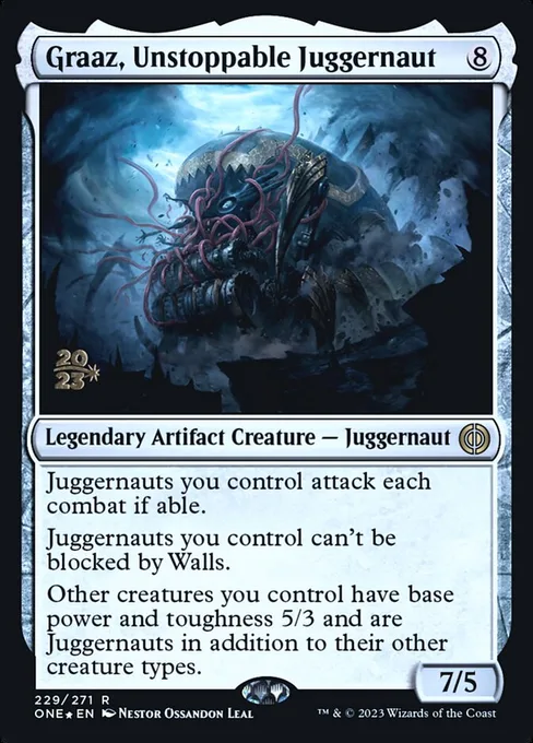 Graaz, Unstoppable Juggernaut, Phyrexia: All Will Be One Promos #229s