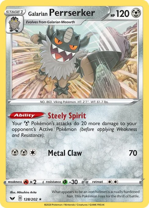 Galarian Perrserker, Deck Exclusives #128