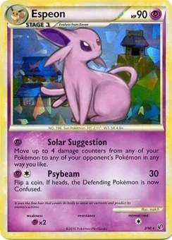 Espeon, HGSS Undaunted - Cracked Ice Holo