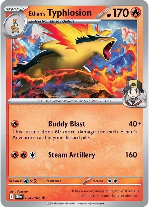 Ethan's Typhlosion, Deck Exclusives #34