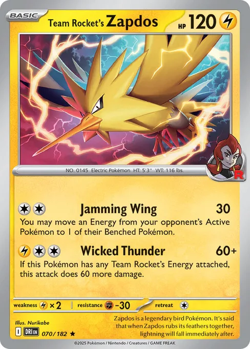 Team Rocket's Zapdos, Deck Exclusives #70
