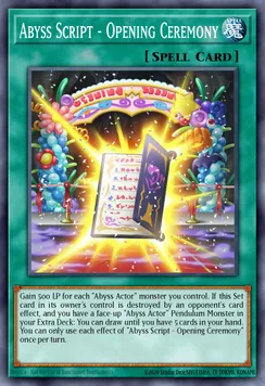 Abyss Script - Opening Ceremony