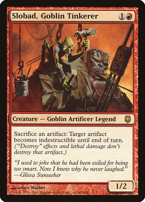 Slobad, Goblin Tinkerer, Darksteel #69