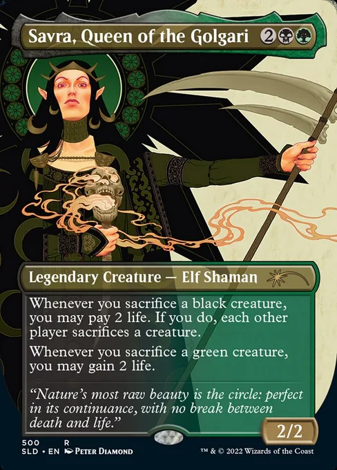 Savra, Queen of the Golgari, Secret Lair Drop #500