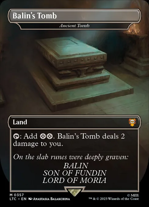 Ancient Tomb, Tales of Middle-earth Commander #357