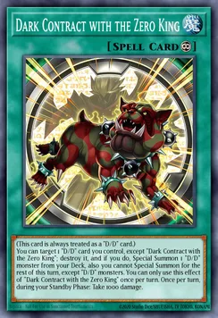 Dark Contract with the Zero King