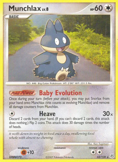 Munchlax, Diamond & Pearl #33