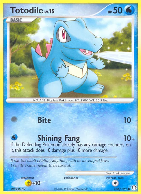Totodile, Mysterious Treasures #106